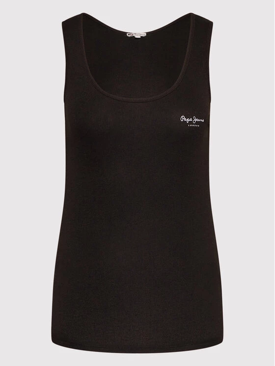 Pepe Jeans Γυναίκες Tops Τοπ Duni PL505063 Μαύρο Slim Fit 5 Pepe Jeans Γυναίκες Tops Τοπ Duni PL505063 Μαύρο Slim Fit - Image 5