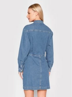 Pepe Jeans Γυναίκες Φορέματα σε Στυλ Πουκάμισο & Σεμιζιέ Φόρεμα τζιν Jane PL953063 Μπλε Regular Fit -Pepe Jeans Κατάστημα unnamed file 459