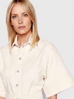 Pepe Jeans Γυναίκες Φορέματα σε Στυλ Πουκάμισο & Σεμιζιέ Φόρεμα τζιν Kenzie PL953065 Μπεζ Regular Fit -Pepe Jeans Κατάστημα unnamed file 465