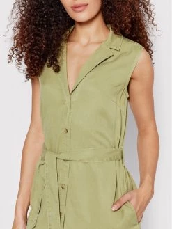 Pepe Jeans Γυναίκες Φορέματα σε Στυλ Πουκάμισο & Σεμιζιέ Φόρεμα πουκάμισο Maggie PL953067 Πράσινο Regular Fit -Pepe Jeans Κατάστημα unnamed file 470