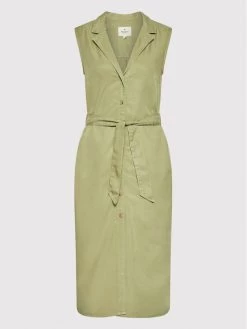 Pepe Jeans Γυναίκες Φορέματα σε Στυλ Πουκάμισο & Σεμιζιέ Φόρεμα πουκάμισο Maggie PL953067 Πράσινο Regular Fit -Pepe Jeans Κατάστημα unnamed file 471