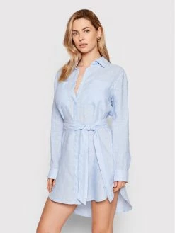 Pepe Jeans Γυναίκες Φορέματα σε Στυλ Πουκάμισο & Σεμιζιέ Φόρεμα πουκάμισο Magda PL953014 Μπλε Regular Fit