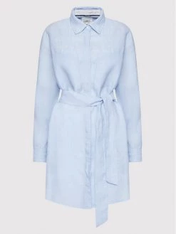 Pepe Jeans Γυναίκες Φορέματα σε Στυλ Πουκάμισο & Σεμιζιέ Φόρεμα πουκάμισο Magda PL953014 Μπλε Regular Fit -Pepe Jeans Κατάστημα unnamed file 476