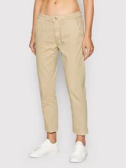 Pepe Jeans Γυναίκες Παντελόνια Chinos Παντελόνι Chino Maura PL211547 Μπεζ Slim Fit