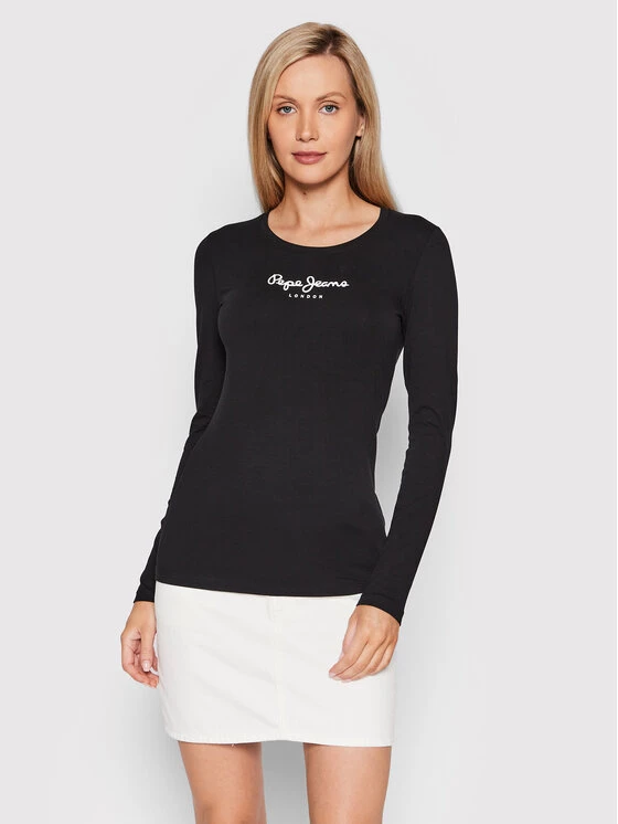 Pepe Jeans Γυναίκες Μπλουζάκια Μπλουζάκι New Virginia PL505203 Μαύρο Slim Fit 1 Pepe Jeans Γυναίκες Μπλουζάκια Μπλουζάκι New Virginia PL505203 Μαύρο Slim Fit