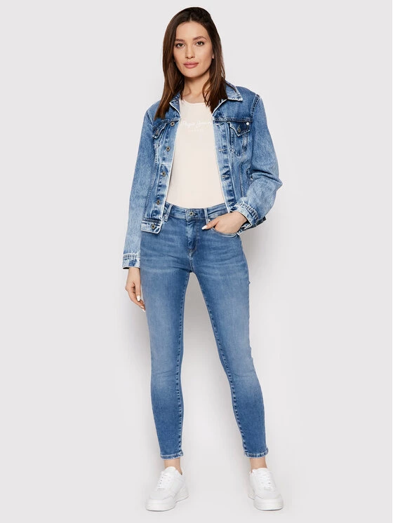 Pepe Jeans Γυναίκες Τζιν Zoe PL204177 Μπλε Skinny Fit 2 Pepe Jeans Γυναίκες Τζιν Zoe PL204177 Μπλε Skinny Fit - Image 2