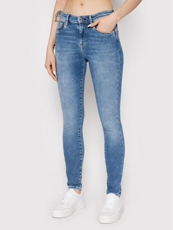 Pepe Jeans Γυναίκες Τζιν Zoe PL204177 Μπλε Skinny Fit 1 Pepe Jeans Γυναίκες Τζιν Zoe PL204177 Μπλε Skinny Fit