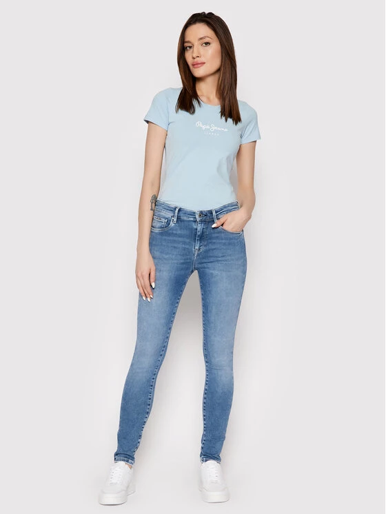 Pepe Jeans Γυναίκες Τζιν Zoe PL204177 Μπλε Skinny Fit 2 Pepe Jeans Γυναίκες Τζιν Zoe PL204177 Μπλε Skinny Fit - Image 2