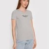 Pepe Jeans Γυναίκες T-shirts T-Shirt PL502711 Γκρι Slim Fit