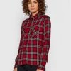 Pepe Jeans Γυναίκες Casual Πουκάμισα Πουκάμισο Oriana PL304126 Κόκκινο Regular Fit