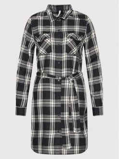 Pepe Jeans Γυναίκες Φορέματα σε Στυλ Πουκάμισο & Σεμιζιέ Φόρεμα πουκάμισο Nuria PL952960 Μαύρο Regular Fit -Pepe Jeans Κατάστημα unnamed file 587