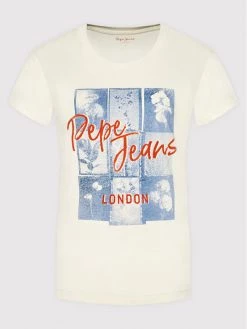 Pepe Jeans Γυναίκες T-shirts T-Shirt Masqui PL505014 Μπεζ Regular Fit -Pepe Jeans Κατάστημα unnamed file 612