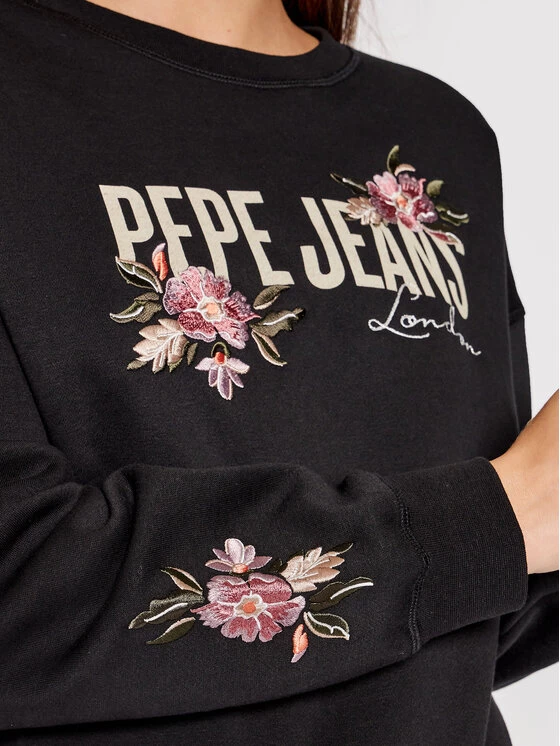 Pepe Jeans Γυναίκες Μπλούζες Χωρίς Φερμουάρ Μπλούζα Portia PL581133 Μαύρο Regular Fit 4 Pepe Jeans Γυναίκες Μπλούζες Χωρίς Φερμουάρ Μπλούζα Portia PL581133 Μαύρο Regular Fit - Image 4