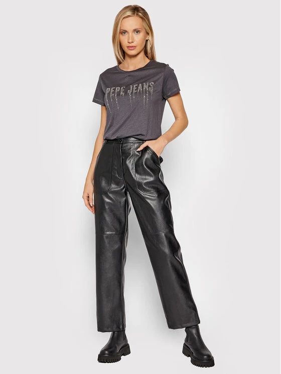 Pepe Jeans Γυναίκες T-shirts T-Shirt Debo PL504997 Γκρι Regular Fit 2 Pepe Jeans Γυναίκες T-shirts T-Shirt Debo PL504997 Γκρι Regular Fit - Image 2