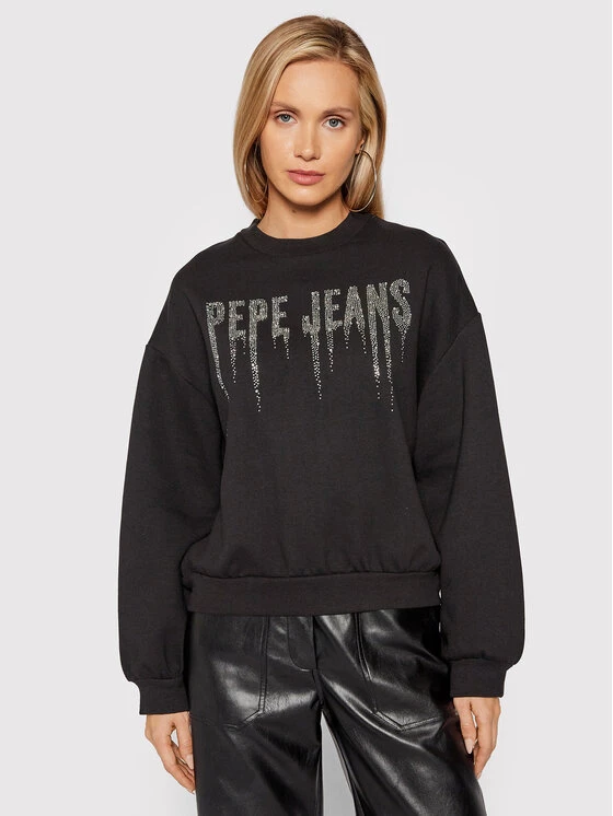 Pepe Jeans Γυναίκες Μπλούζες Μπλούζα Debbie PL581120 Μαύρο Regular Fit 1 Pepe Jeans Γυναίκες Μπλούζες Μπλούζα Debbie PL581120 Μαύρο Regular Fit