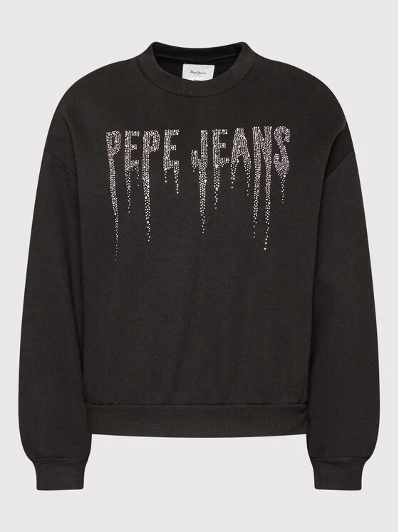 Pepe Jeans Γυναίκες Μπλούζες Μπλούζα Debbie PL581120 Μαύρο Regular Fit 5 Pepe Jeans Γυναίκες Μπλούζες Μπλούζα Debbie PL581120 Μαύρο Regular Fit - Image 5