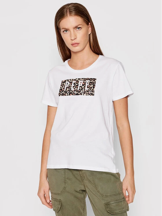Pepe Jeans Γυναίκες T-shirts T-Shirt Cristinas PL504996 Λευκό Regular Fit 1 Pepe Jeans Γυναίκες T-shirts T-Shirt Cristinas PL504996 Λευκό Regular Fit