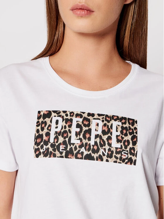 Pepe Jeans Γυναίκες T-shirts T-Shirt Cristinas PL504996 Λευκό Regular Fit 4 Pepe Jeans Γυναίκες T-shirts T-Shirt Cristinas PL504996 Λευκό Regular Fit - Image 4