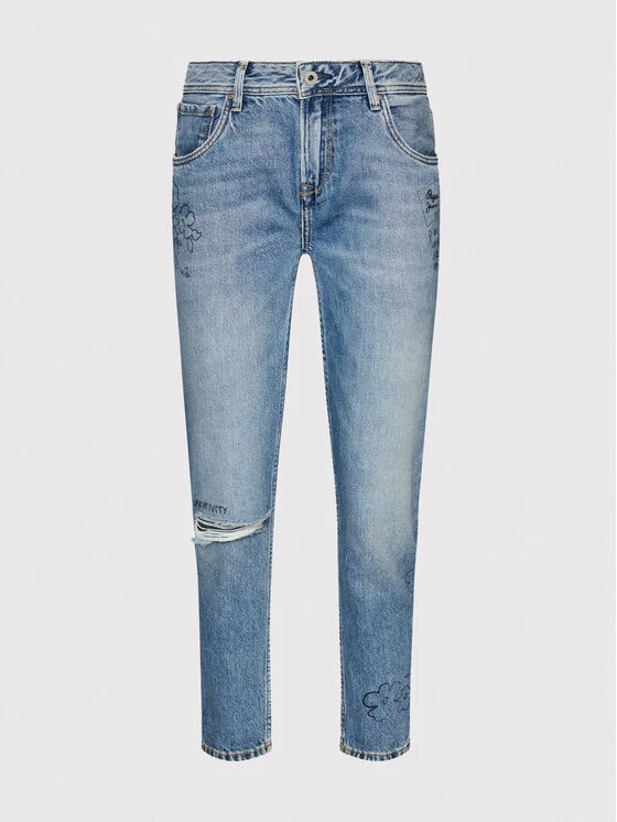 Pepe Jeans Γυναίκες Boyfriends Τζιν Violet Scribble PL204138 Μπλε Relaxed Fit 5 Pepe Jeans Γυναίκες Boyfriends Τζιν Violet Scribble PL204138 Μπλε Relaxed Fit - Image 5
