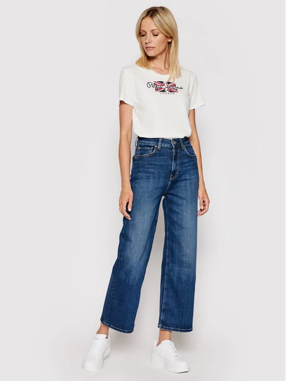 Pepe Jeans Γυναίκες Wide Leg Τζιν Lexa Sky High PL203899 Σκούρο μπλε Wide Fit 2 Pepe Jeans Γυναίκες Wide Leg Τζιν Lexa Sky High PL203899 Σκούρο μπλε Wide Fit - Image 2