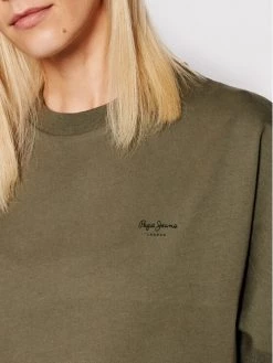 Pepe Jeans Γυναίκες T-shirts T-Shirt Agnes PL581101 Πράσινο Relaxed Fit -Pepe Jeans Κατάστημα unnamed file 739