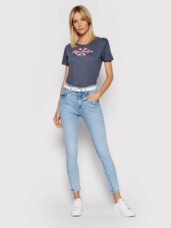 Pepe Jeans Γυναίκες T-shirts T-Shirt Zaidas PL504965 Σκούρο μπλε Regular Fit 2 Pepe Jeans Γυναίκες T-shirts T-Shirt Zaidas PL504965 Σκούρο μπλε Regular Fit - Image 2