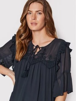 Pepe Jeans Γυναίκες Καθημερινά Φορέματα Φόρεμα καθημερινό Flora PL953106 Σκούρο μπλε Regular Fit -Pepe Jeans Κατάστημα unnamed file 75