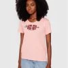 Pepe Jeans Γυναίκες T-shirts T-Shirt Zaidas PL504965 Ροζ Regular Fit