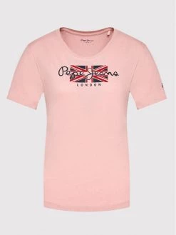 Pepe Jeans Γυναίκες T-shirts T-Shirt Zaidas PL504965 Ροζ Regular Fit -Pepe Jeans Κατάστημα unnamed file 760