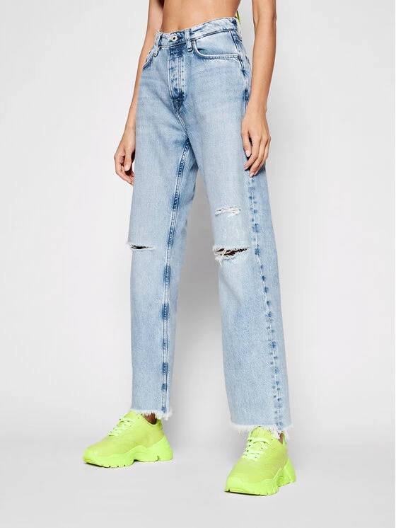Pepe Jeans Γυναίκες Straight Leg Τζιν Robyn PL204119 Μπλε Straight Fit 1 Pepe Jeans Γυναίκες Straight Leg Τζιν Robyn PL204119 Μπλε Straight Fit