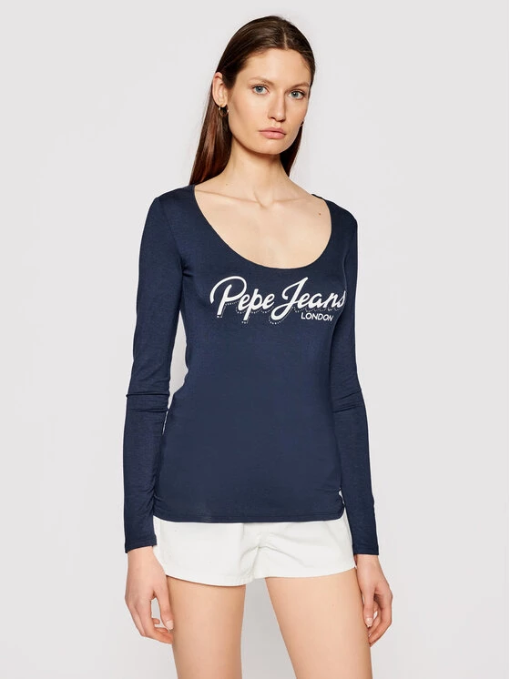 Pepe Jeans Γυναίκες Μπλουζάκια Μπλουζάκι Sue PL504710 Σκούρο μπλε Regular Fit 1 Pepe Jeans Γυναίκες Μπλουζάκια Μπλουζάκι Sue PL504710 Σκούρο μπλε Regular Fit