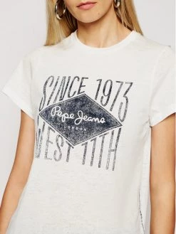 Pepe Jeans Γυναίκες T-shirts T-Shirt Alex PL504796 Λευκό Regular Fit 8 Pepe Jeans Γυναίκες T-shirts T-Shirt Alex PL504796 Λευκό Regular Fit -Pepe Jeans Κατάστημα unnamed file 804