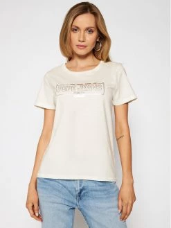 Pepe Jeans Γυναίκες T-shirts T-Shirt Betty PL504815 Μπεζ Regular Fit