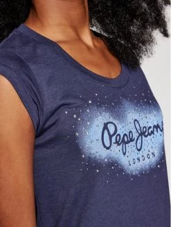 Pepe Jeans Γυναίκες T-shirts T-Shirt Camila PL504827 Σκούρο μπλε Regular Fit -Pepe Jeans Κατάστημα unnamed file 830