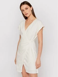 Pepe Jeans Γυναίκες Καλοκαιρινά Φορέματα Φόρεμα καλοκαιρινό Lolita PL952842 Λευκό Regular Fit