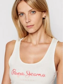 Pepe Jeans Γυναίκες Tops Τοπ Dunia PL504853 Λευκό Regular Fit -Pepe Jeans Κατάστημα unnamed file 840