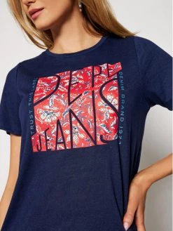 Pepe Jeans Γυναίκες T-shirts T-Shirt Brooklyn PL504824 Σκούρο μπλε Regular Fit -Pepe Jeans Κατάστημα unnamed file 850