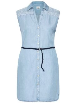 Pepe Jeans Γυναίκες Φορέματα σε Στυλ Πουκάμισο & Σεμιζιέ Φόρεμα πουκάμισο Benny PL952820 Μπλε Regular Fit -Pepe Jeans Κατάστημα unnamed file 866