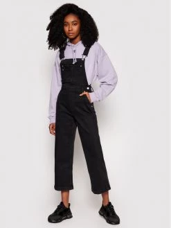 Pepe Jeans Γυναίκες Straight Leg Σαλοπέτα ARCHIVE Shay PL230335 Μαύρο Regular Fit