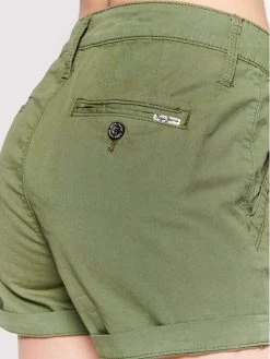 Pepe Jeans Γυναίκες Υφασμάτινα Σορτς Σορτς υφασμάτινο Balboa PL800994 Πράσινο Regular Fit -Pepe Jeans Κατάστημα unnamed file 944