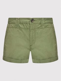 Pepe Jeans Γυναίκες Υφασμάτινα Σορτς Σορτς υφασμάτινο Balboa PL800994 Πράσινο Regular Fit -Pepe Jeans Κατάστημα unnamed file 945