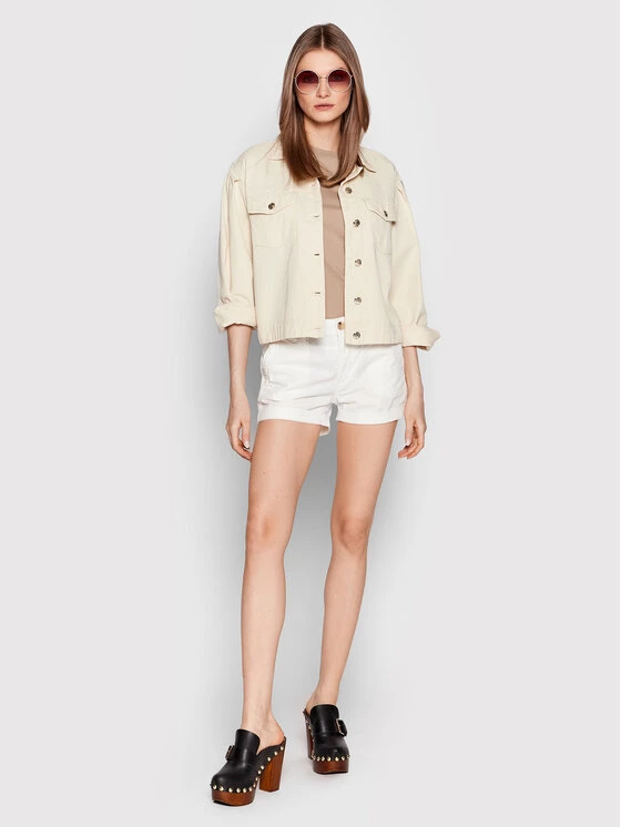 Pepe Jeans Γυναίκες Υφασμάτινα Σορτς Σορτς υφασμάτινο Balboa PL800994 Λευκό Regular Fit 2 Pepe Jeans Γυναίκες Υφασμάτινα Σορτς Σορτς υφασμάτινο Balboa PL800994 Λευκό Regular Fit - Image 2