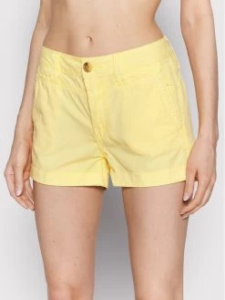 Pepe Jeans Γυναίκες Υφασμάτινα Σορτς Σορτς υφασμάτινο Balboa PL800994 Κίτρινο Regular Fit