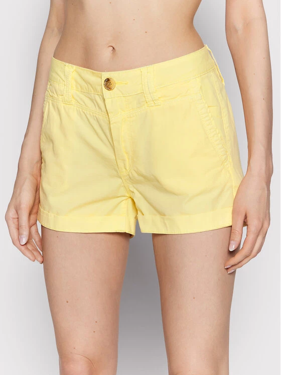 Pepe Jeans Γυναίκες Υφασμάτινα Σορτς Σορτς υφασμάτινο Balboa PL800994 Κίτρινο Regular Fit 1 Pepe Jeans Γυναίκες Υφασμάτινα Σορτς Σορτς υφασμάτινο Balboa PL800994 Κίτρινο Regular Fit